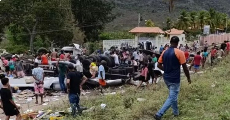 Colisão entre carreta, carro e caminhão deixa duas mortes em Milagres