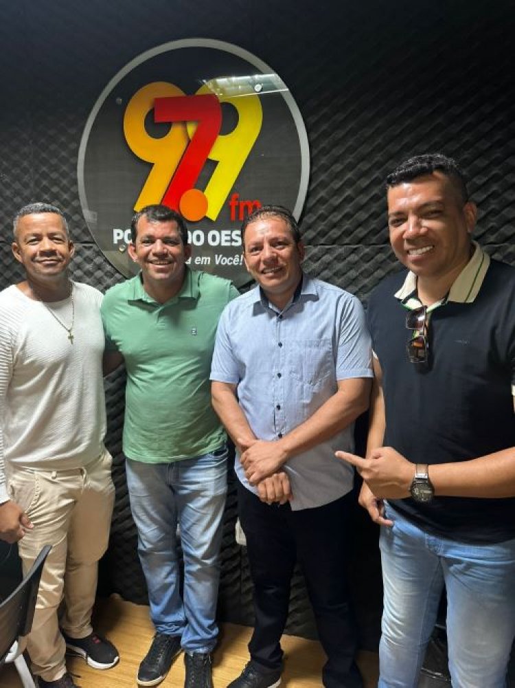 Prefeito Eleito Ailson Selis e Vice Hiu Magalhães concedem entrevistas ao Programa Bom Dia Cidade na Rádio Portal do Oeste 97.9 FM em Ibotirama.